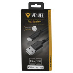 62b40689373272acf31fefb5fcbdf0c3 Kabl USB Tip A- Lighting Yenkee YCU 615 BK 1.5m
