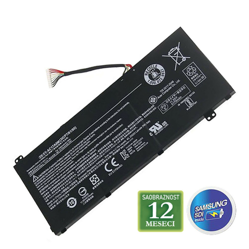 cd3136a9a741fb9b7fd14d4acc330531 Baterija za laptop ACER Swift 5 SF514-52T / AP16L5J 7.7V 36Wh ( 4670mAh )