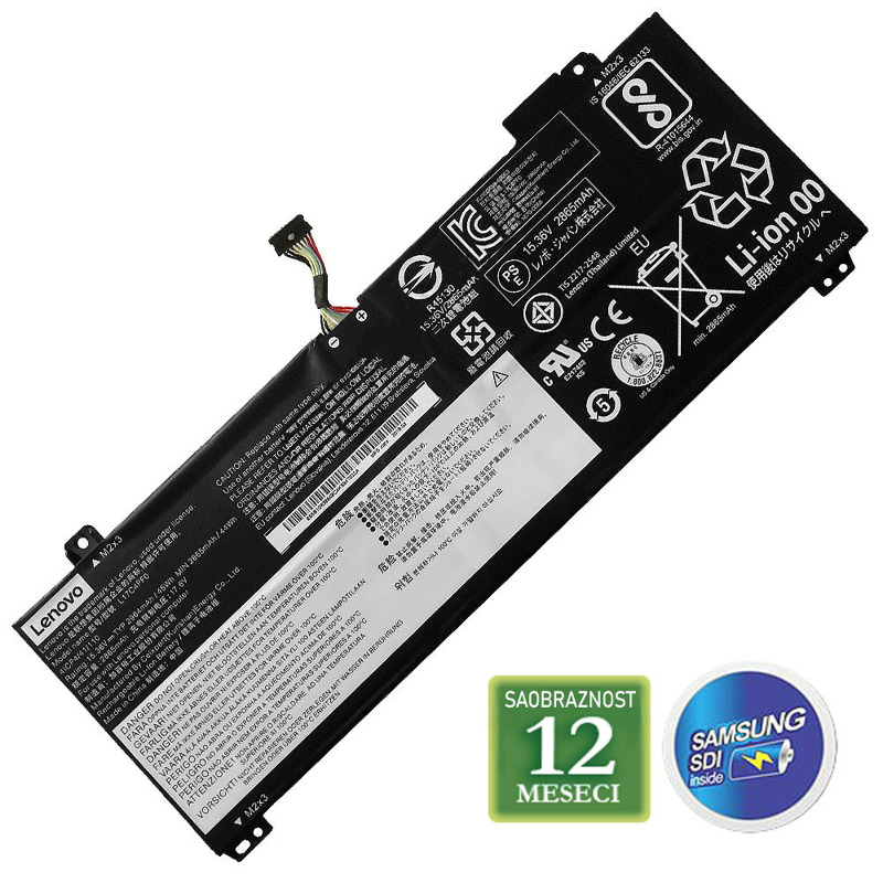d46e5929b2d55ced2b09e7088ff5e196 Baterija za laptop LENOVO Ideapad S530 / L17C4PF0 15.36V 45Wh / 2964mAh