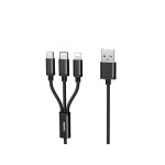 13b7ad9dfb0a5faf85321c643c767850 Kabl REMAX Gition RC-131 USB 3u1 Lightning/Micro USB/Type C crni 1m