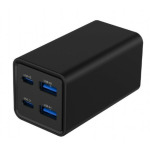 218beadd426e730250581de2c200fbea TA-UC-2A2C-PD65-01-BK Gembird 4-port 65W GaN USB PowerDelivery brzi punjac, black