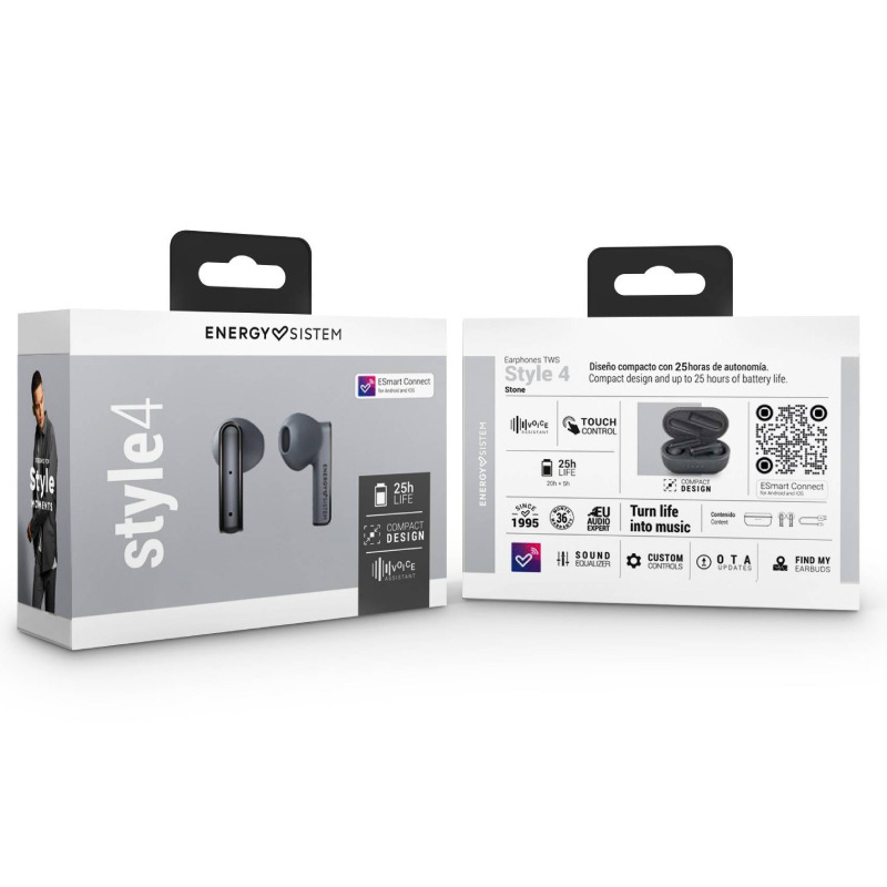 5c40782f4ad04bfeaa2549e0930229c1 ENERGY SISTEM Urban 3 Graphite True Wireless bežične slušalice sive (M45182)