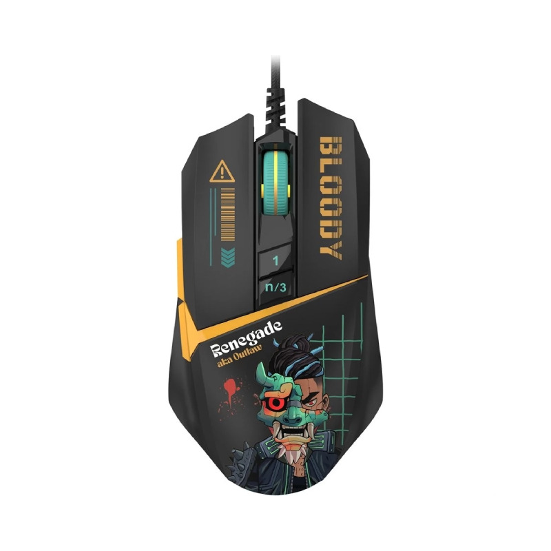 6578971fabcf309e8813dd874ed9df36 A4 TECH W63 Max Bloody RGB Gaming Renegade Midnight miš