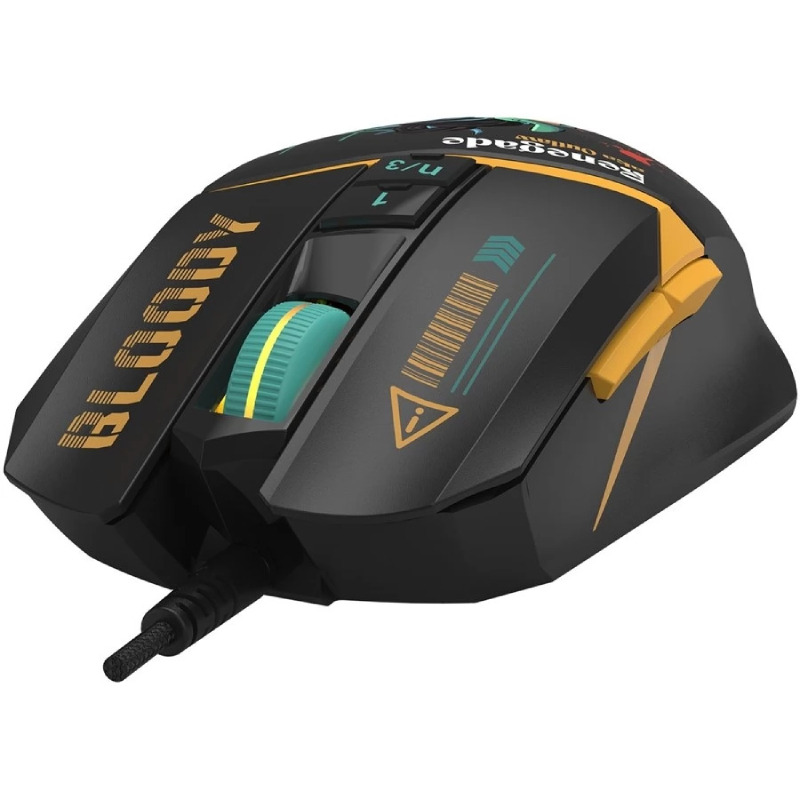 fa4540514bb571104d9958dda25ded27 A4 TECH W63 Max Bloody RGB Gaming Renegade Midnight miš