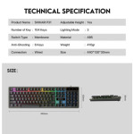 376081ae61550a8ee99e9b732ffa3bcd Tastatura + miš + podloga USB Fantech P31 Hero 3u1 crna