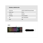 94bf8f88b3cc407b2761a85c0c1a7567 Tastatura USB Fantech MK876 RGB Atom TKL (Blue switch) US crna