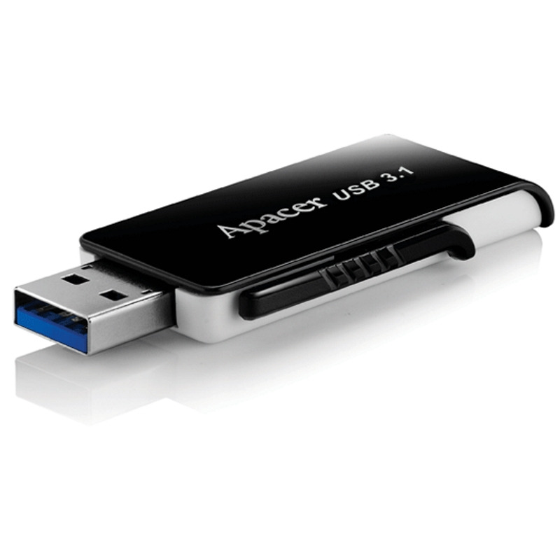 58bc473250778b0bd8fbb2963ed20c26 APACER 64GB AH350 USB 3.2 flash crni AP64GAH350B-1