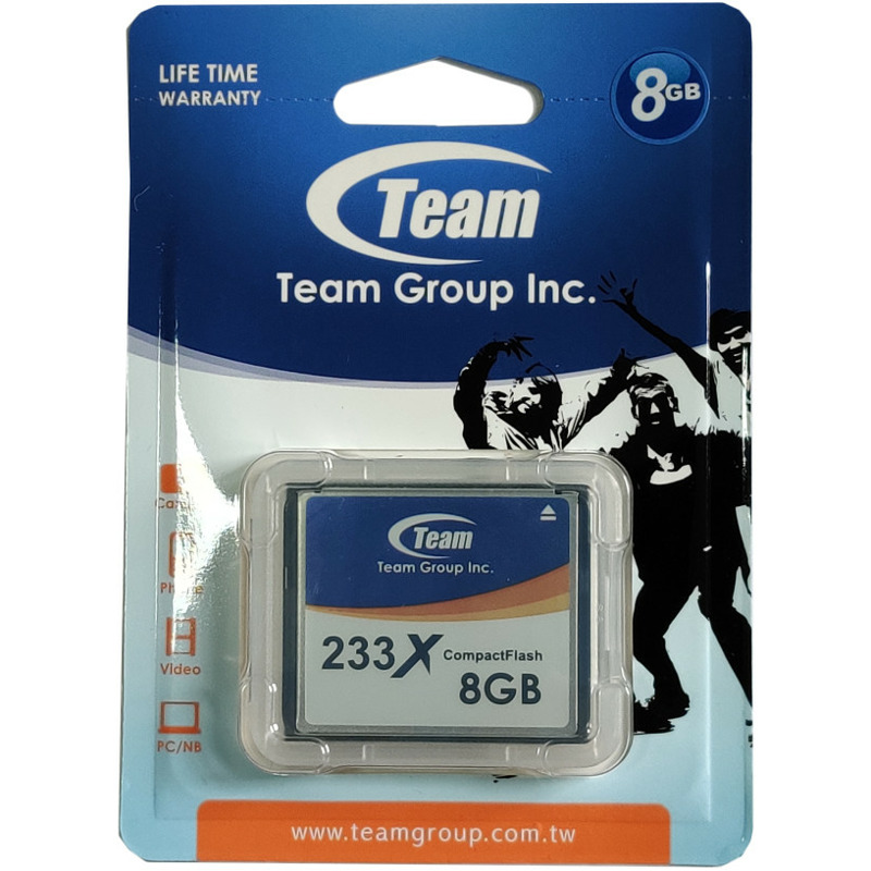 aa40875aa2d13ce2789fe19e4e94f814 x-TeamGroup CompactFlash 8GB 233x TCF8G23301