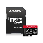ba635d4ea9bd1d89ec76f9b52d0d3664 A-DATA Memorijska kartica UHS-I U3 MicroSDXC 512GB V30S class 10 + adapter AUSDX512GUI3V30SHA2-RA1