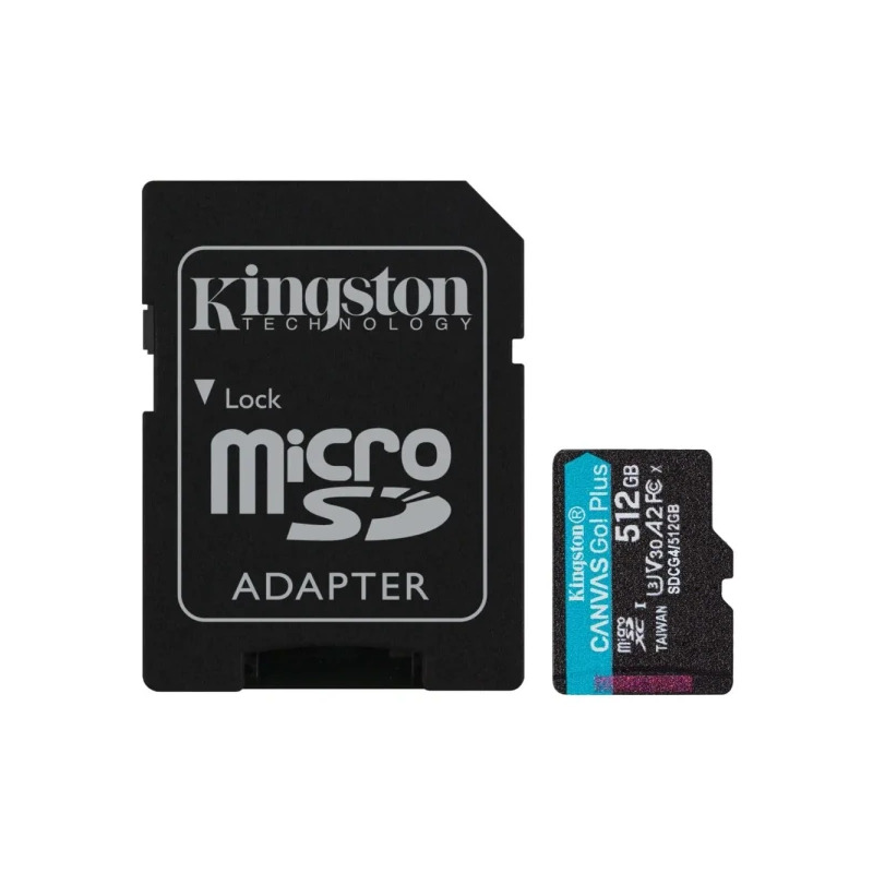 5cfbd22f847abc678736564067f8c0c7 Micro SD Card 64GB Kingston + SD adapter SDCS2/64GB class 10
