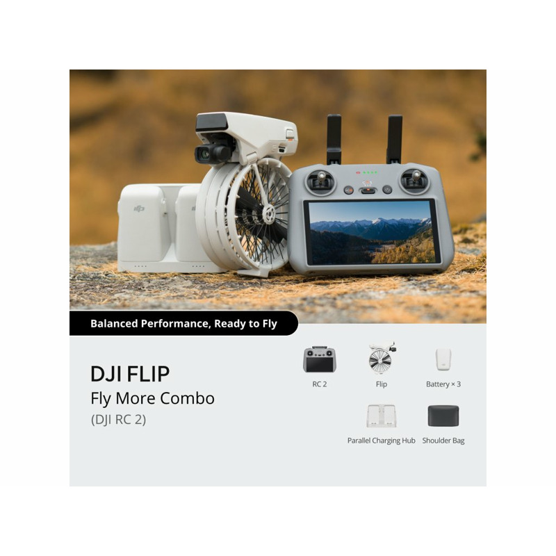 8925f9a78a2b636a5ef7b2a5f0b16b3a Dron DJI Flip Fly More Combo (DJI RC2)